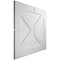 Ekena Millwork Xander EnduraWall Decorative 3D Wall Panel, White, 19 5/8"W x 19 5/8"H WP20X20XAWH - alternate 2